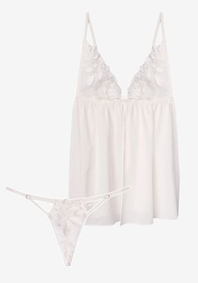 Lily Embroidery Babydoll Set from Fleur Du Mal