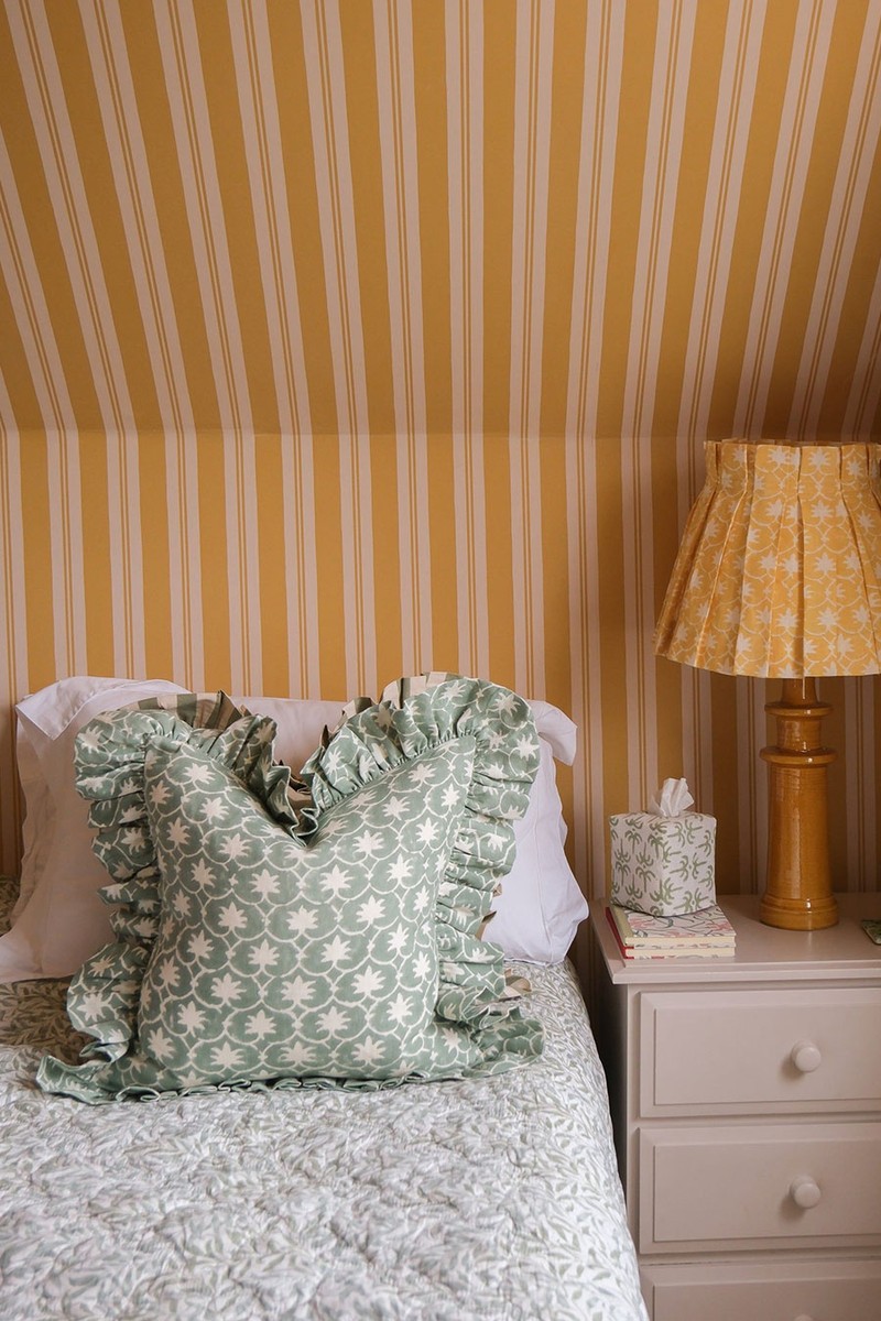 Linen Frilly Cushion from Alice Palmer & Co