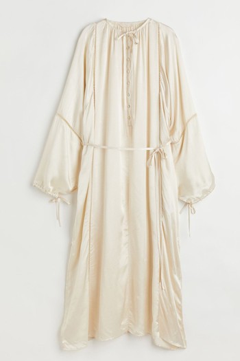 Satin Kaftan Dress