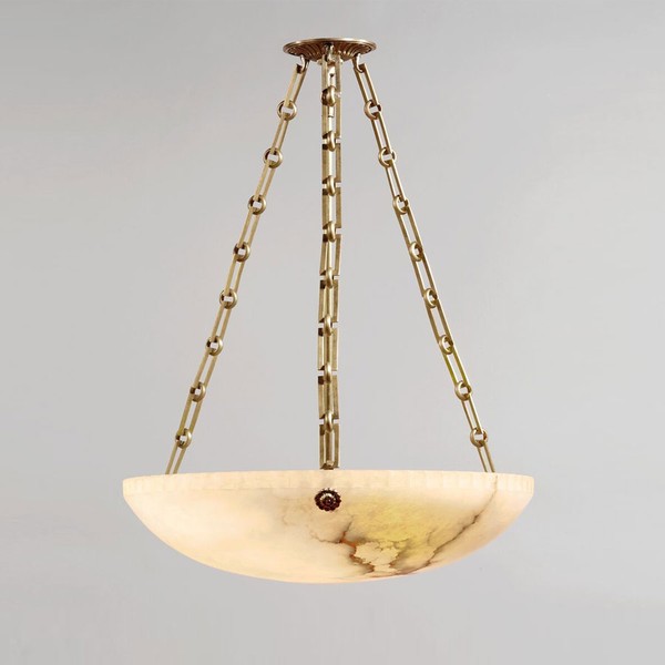 Bolton Alabaster Bowl Ceiling Light from Vaughan