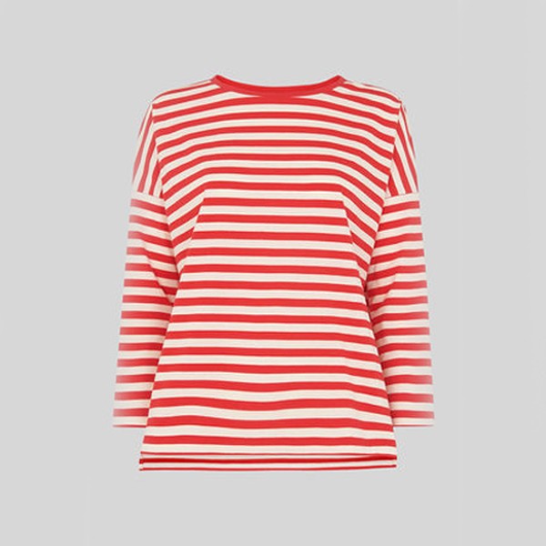 Wide Striped Boxy T-Shirt from Whistles