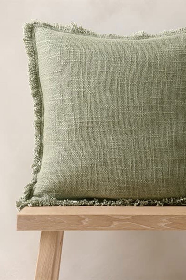 Kemble Fringed Cushion from Cotswold Company