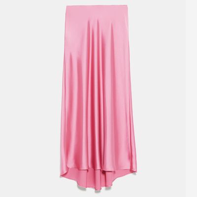 Satin Finish Skirt from Zara