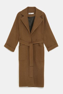Double-Breasted Belted Coat from Zara