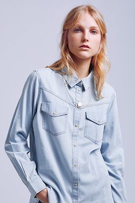 Denim Shirt With Pockets from Zara