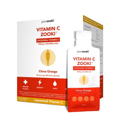 Liposomal Vitamin C 1000mg 15ml Sachet from YourZooki