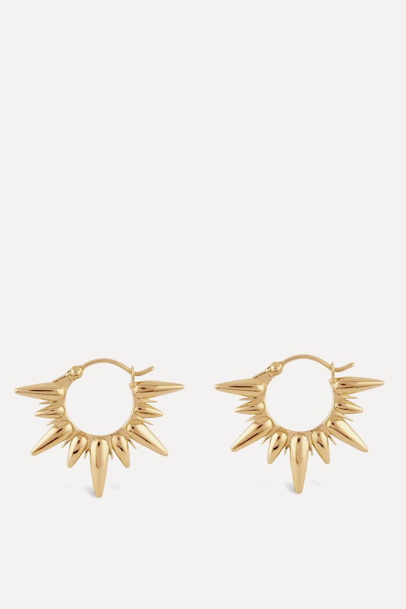 Sunbeam Fanny Half-Sun Hoop Earrings from Dinny Hall