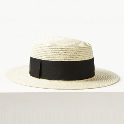 Flat Top Mid Brim Sun Hat from Marks & Spencer