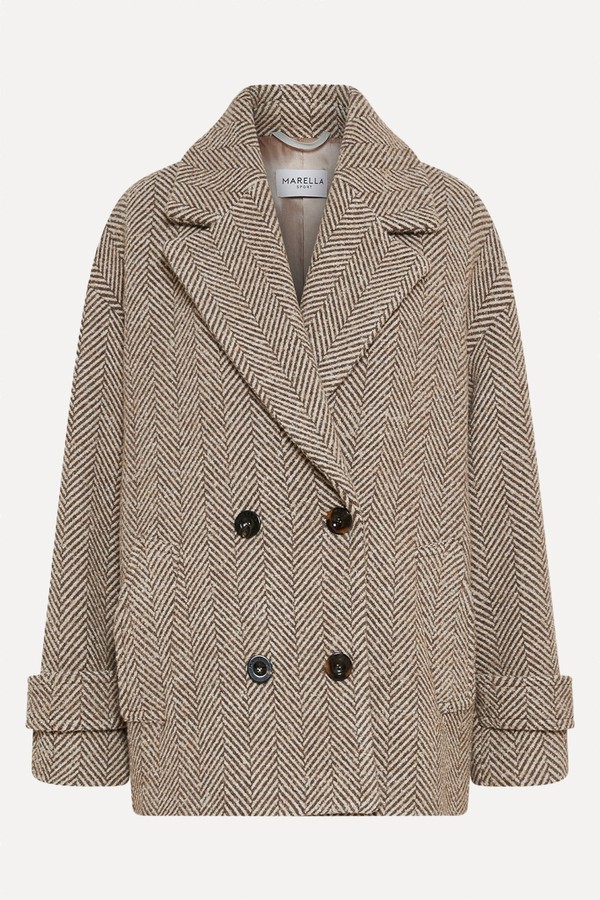 Straight-Fit Wool-Blend Heavy Jacket from Marella