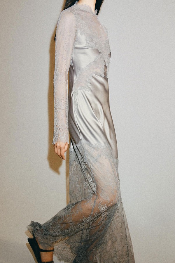 Satin Lace Dress from Zara