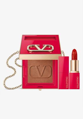 Go-Clutch Bronzer & Minirosso Lipstick Bundle from Valentino Beauty