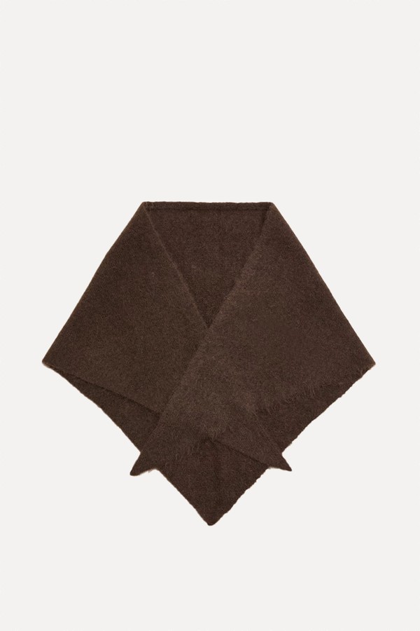 x from Knitted Textured Triangle Scarf with Wool, £26 | Marks & Spencer