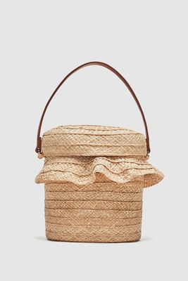 Raffia Basket Bag from Zara
