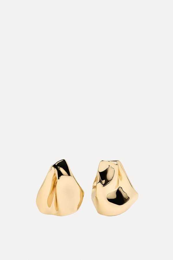 Medium-Sized Earrings With Pleats  from Massimo Dutti