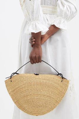 No.33 Leather-Trimmed Basket Bag from Inès Bressand