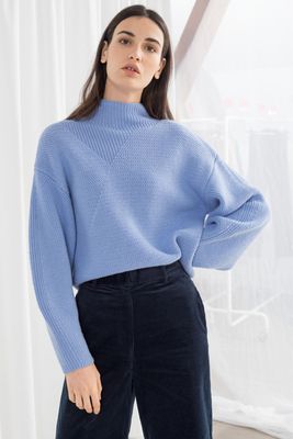 Wool Blend Mock Neck Sweater from & Other Stories