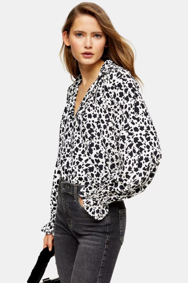 Black & White Animal Print Shirt