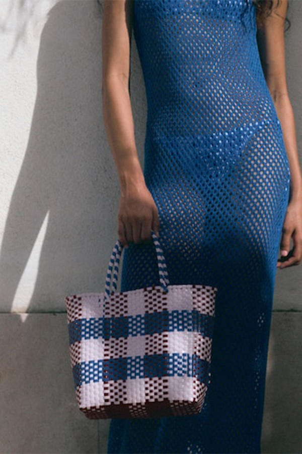 Knitted Basket Bag from Mango