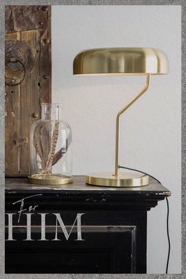 Brass Slim Domed Desk Light from The Forest & Co