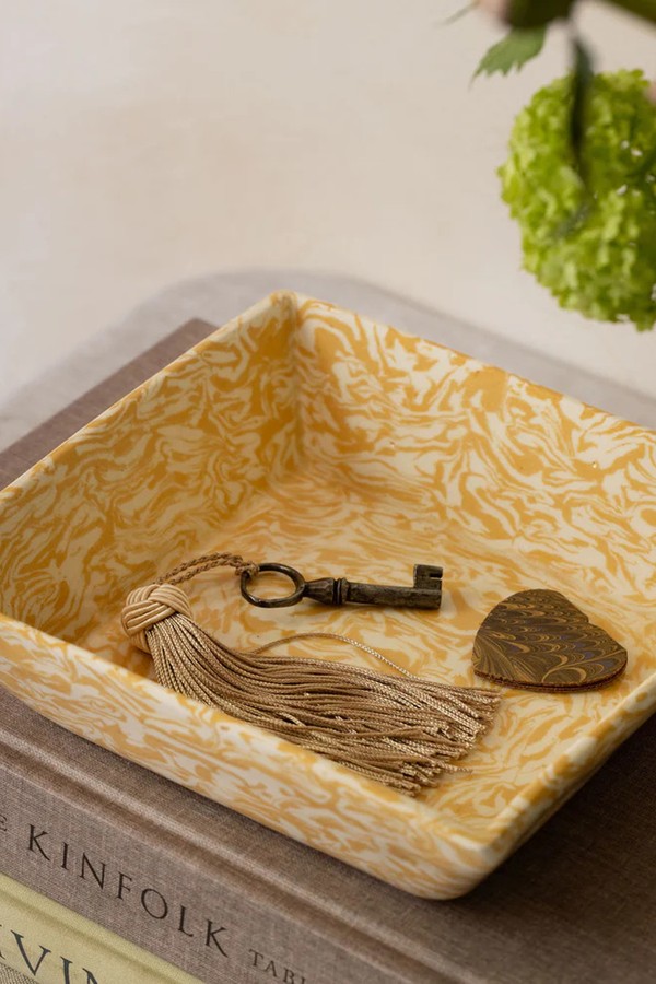 Aptware Marble Ceramic Vide Poche from  Rebecca Udall