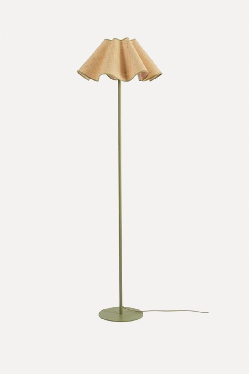 Raffia Floor Lamp Green from Heal's
