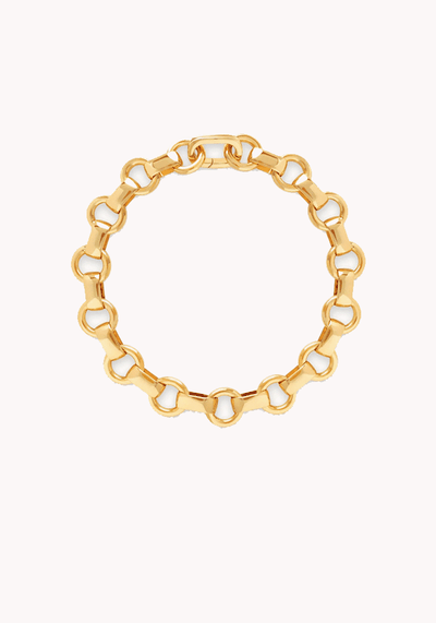 Fused Chain Bracelet In Gold