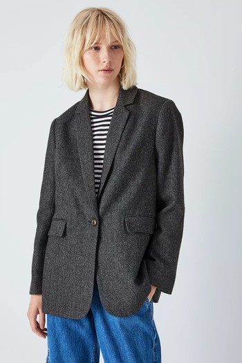 Herringbone Blazer from AND/OR