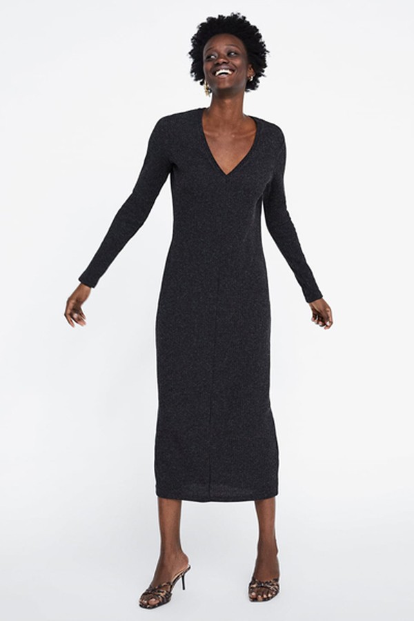 Ribbed Midi-Dress from Zara