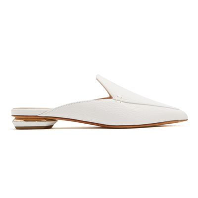 Beya Grained-Leather Backless Loafers from Nicholas Kirkwook