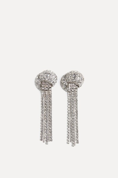 Long Rhinestone Earrings