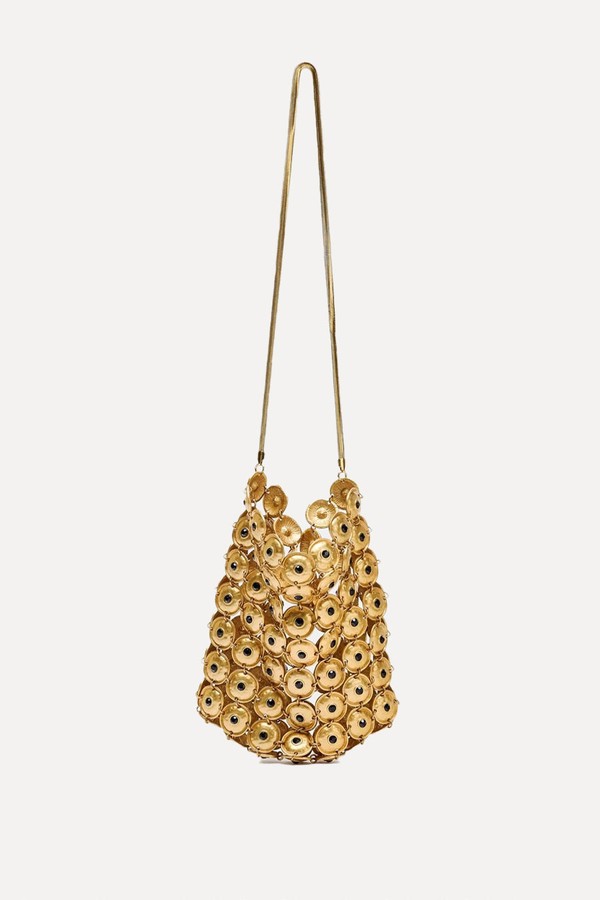 Metal Appliqué Bucket Bag from zara