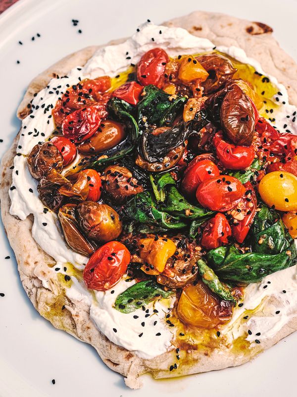 Roasted Tomatoes & Labneh