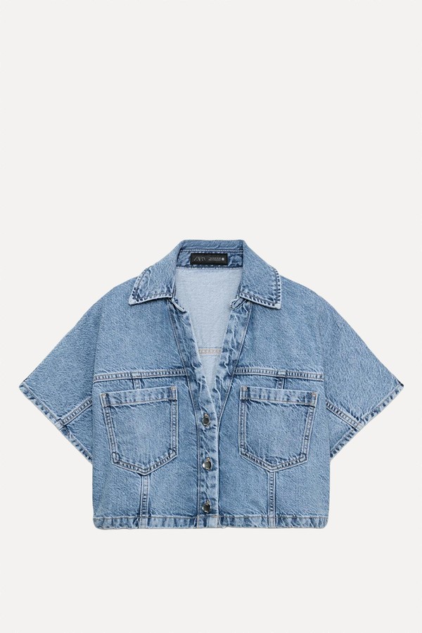 Z1975 Short Denim Shirt from Zara