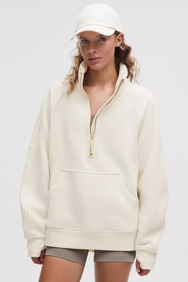 Scuba Oversized Funnel-Neck Half Zip