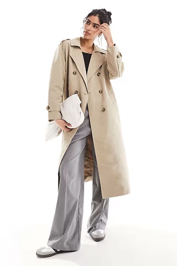 Longline Belted Trench Coat  from Vero Moda