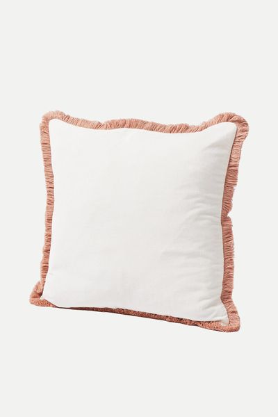 Issey Velvet Fringed Cushion Cover from Oliver Bonas