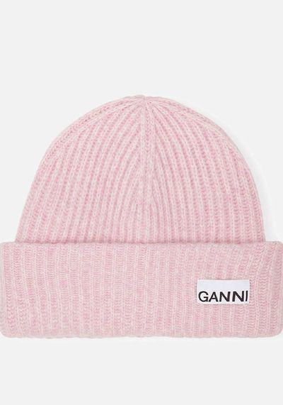 Ribbed Wool Beanie from Ganni