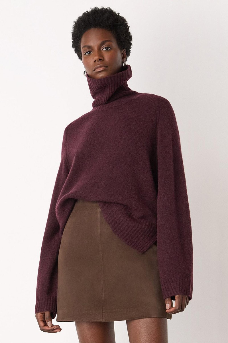 Cashmere Seam Roll Neck Knit from Whistles