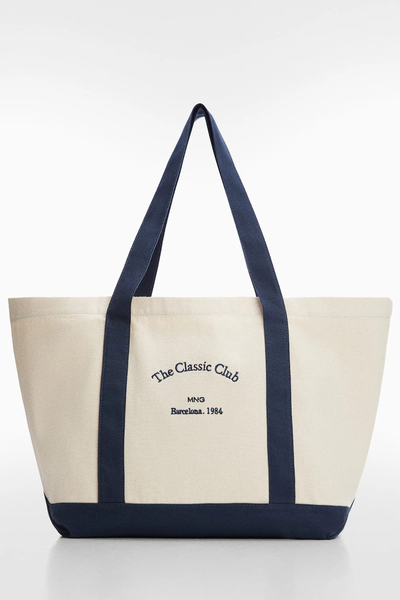 Cotton Shopper Bag from Mango