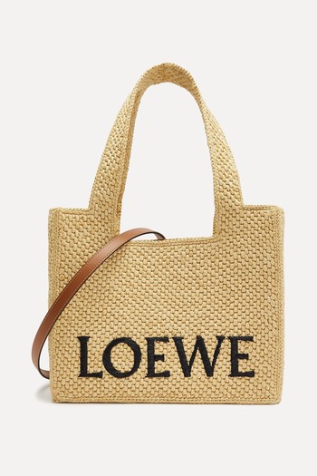 Medium Logo Raffia Tote from Loewe