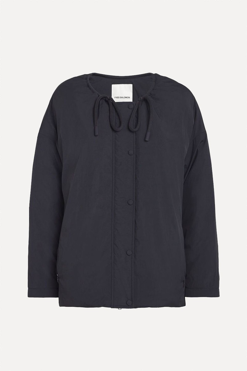 Short Down Jacket With Drawstring Neck from Yves Salomon