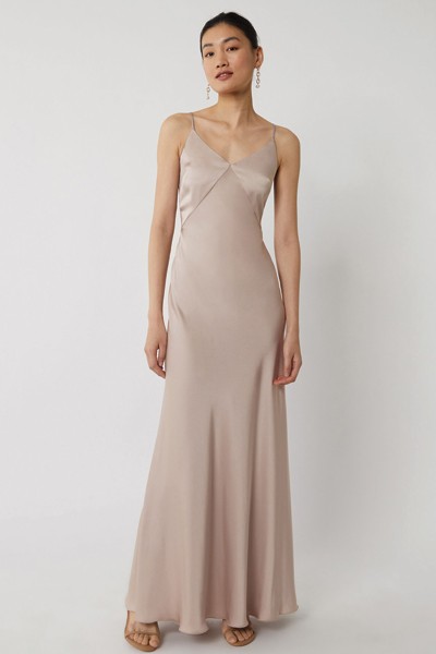 Satin Cami Bridesmaid Dress