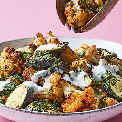 Spiced Courgette, Cauliflower & Chickpea Salad