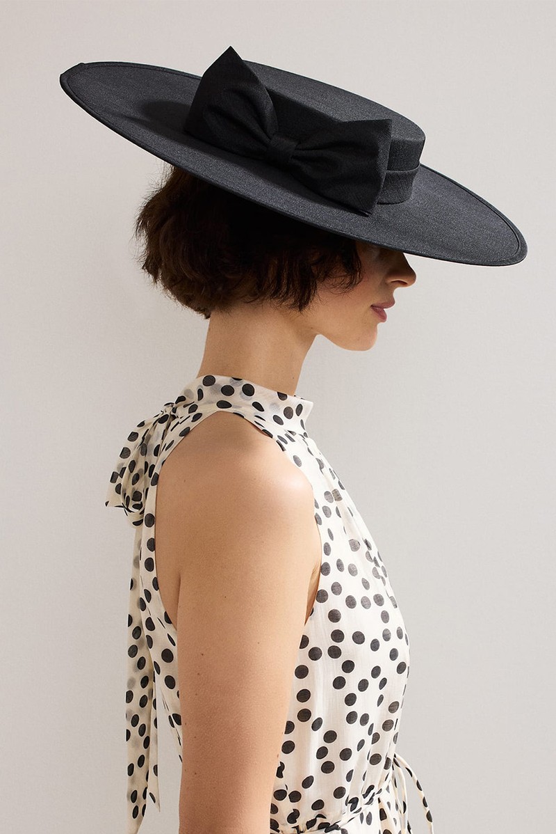 Bow Detail Boater from Phase Eight