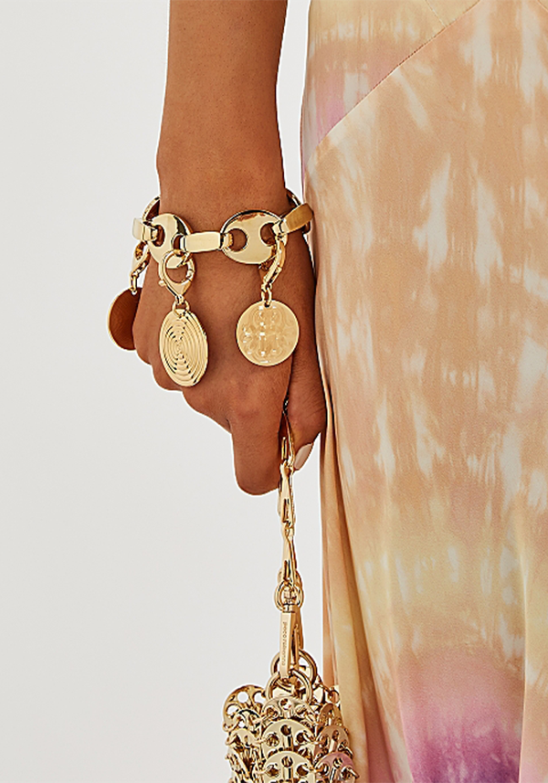 Eight Gold-Tone Link Bracelet from Paco Rabanne