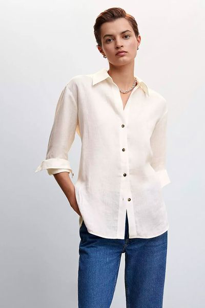 Ordago Linen Blouse from Mango