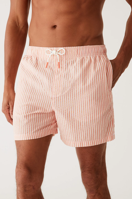 Quick Dry Striped Seersucker Swim Shorts from M&S
