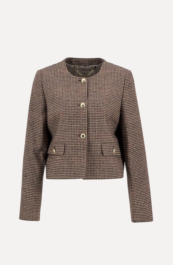 Corina Collarless Tailored Jacket