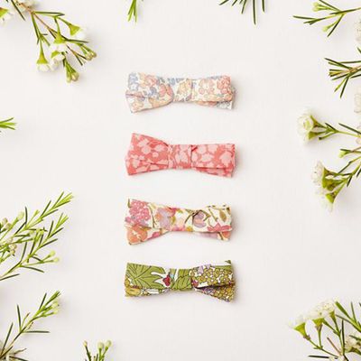 Liberty Hair Bows Pink from Little Bloom Bows