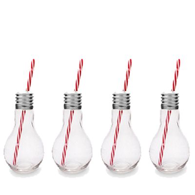 Light Bulb Glass and Straw from Mixology 